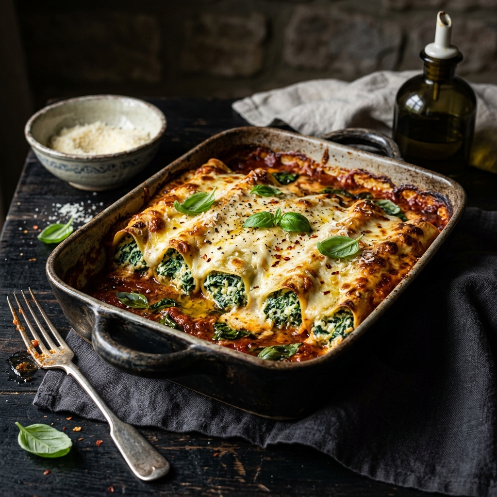 Spinach Cannelloni